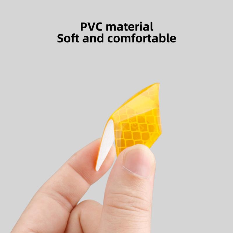 AT-Miếng Dán Phản Quang Cho Xe Hơi, Đề Can Cảnh Báo Họa Tiết Mũi Tên Cho Xe Máy, Thanh Đuôi Tự Động, Cản An Toàn # 409086, 12 Cái / bộ 2