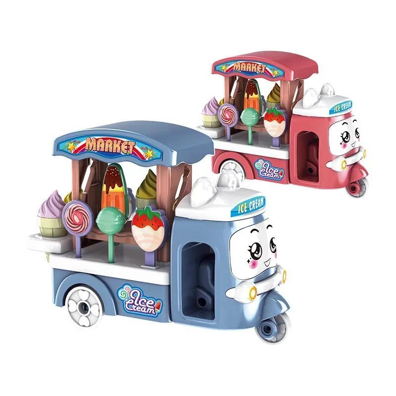 Product Introduction of 1pc Kawaii Items Kids Toy Ice Cream Car Miniature Dollhouse Accessories for Kids DIY Children Game Birthday Gifts 3