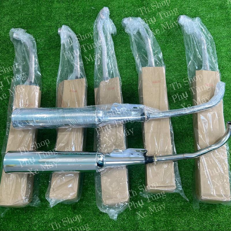  Pô wave 110 đix đen giả zin móc hơi có chữ honda cổ pô inox gắn các dòng xe wave nhỏ wave anpha nhỏ 2002 zx 2004 và wave thái 110 