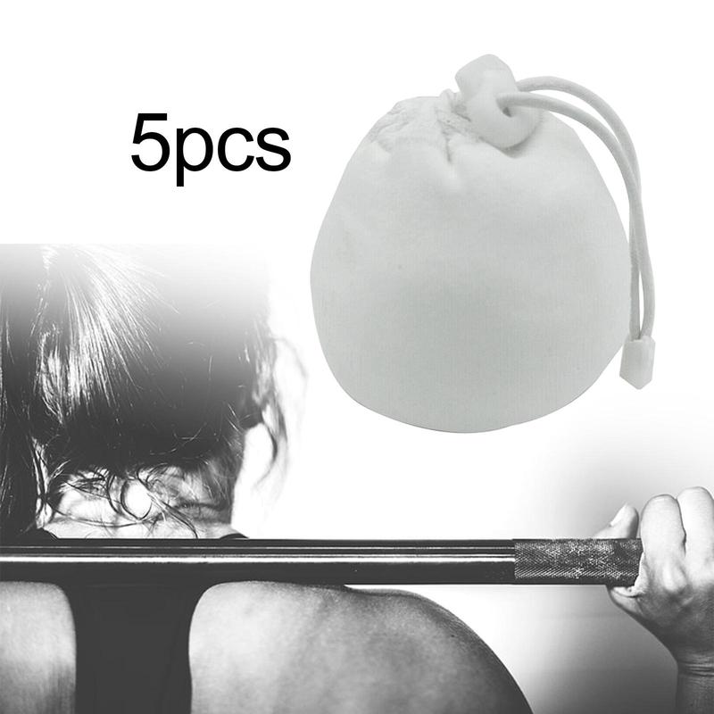 Product Introduction of 5 Pieces Chalk Ball Bag Drawstring Bag Nonslip Powder Packaging Sock Pouch for Workout Deadlifting Fitness Gymnastics Bouldering 11
