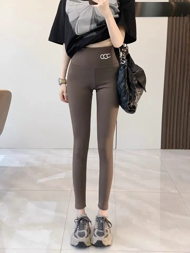 Quần legging dài lót nỉ da cá mập siêu co dãn