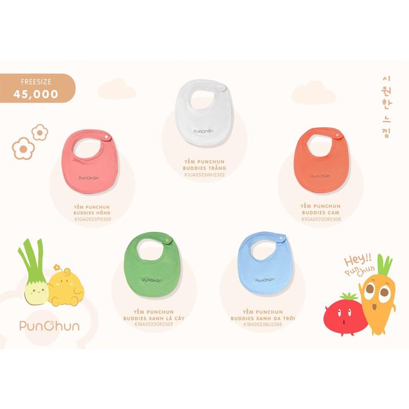 PC03003 Yếm cổ Punchun Buddies nhiều màu cho bé