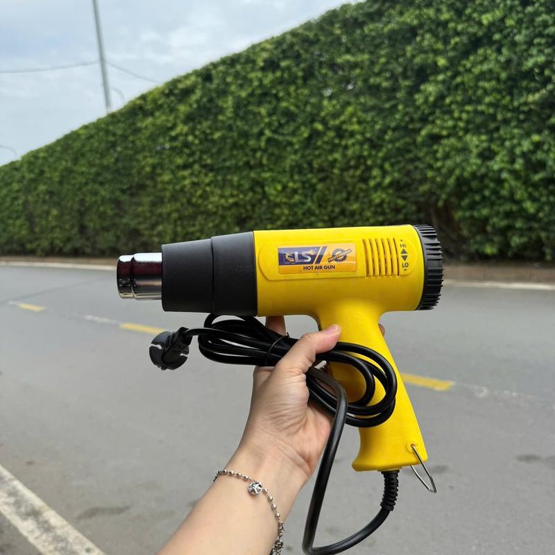Máy thổi nhiệt máy khò nhiệt LS 2000W chuyên dùng bọc màng co giỏ quà dán decal xe oto