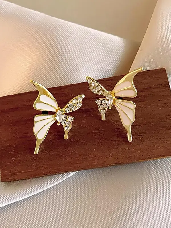 Butterfly Design Earrings, Fashionable Jewelry for Women, Trendy All-match & Exquisite Jewelry for Birthday Gift 0