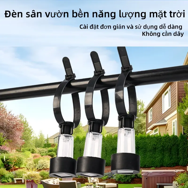 đèn trang trí năng lượng mặt trời，Đèn năng lượng mặt trời,ngoài trời,không thấm nước,đèn LED cho sân trong,bãi cỏ,sân và cảnh quan,lan can.Tạo bầu không khí, đèn ngủ, ánh sáng xung quanh.đèn ngoài trời chống nước 1