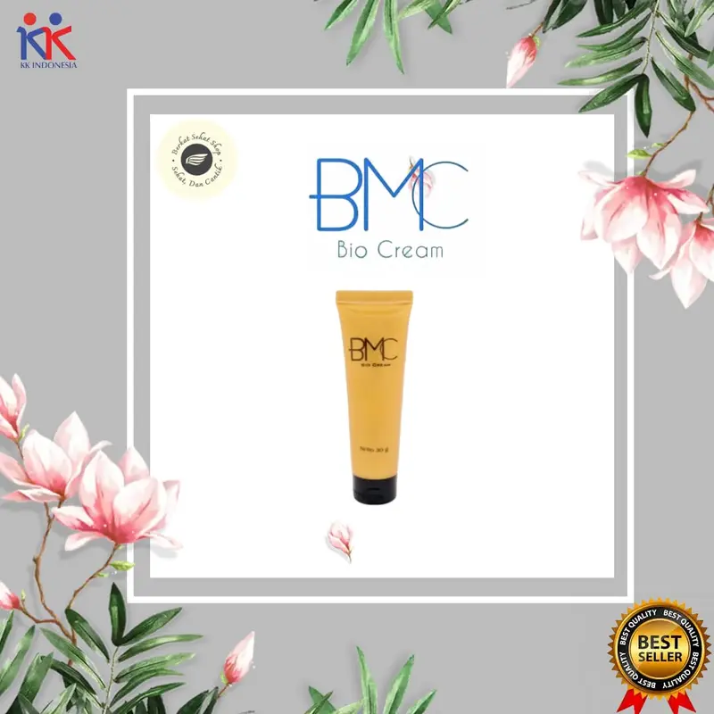 Krim Untuk Luka Bakar BMC (Bio Cream 30 gr) KK Indonesia Menggunakan Nano Techonolgy, Berbahan dasar Herbal, Membantu meringankan iritasi kulit, Melembabkan dan Mendinginkan Kulit, Menyembuhkan Hidung tersumbat/Flu, Keseleo, Ketombe dll 0