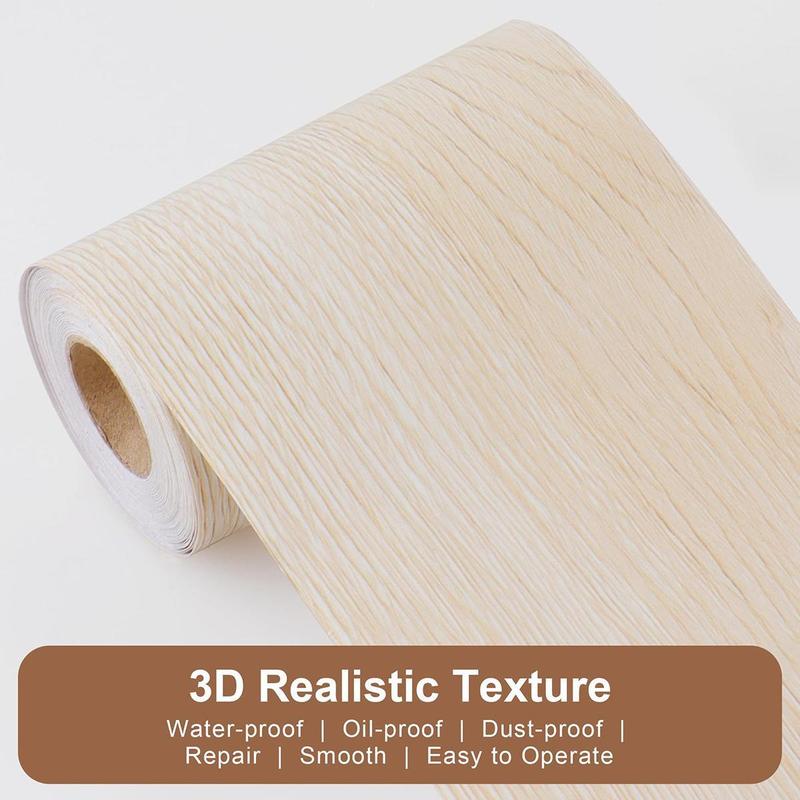 Product Introduction of Realistic Wood Grain Repair Duct Tape Furniture Renovation Adhesive Skirting Waist Line Floor Stickers Home Decor Improvement 19