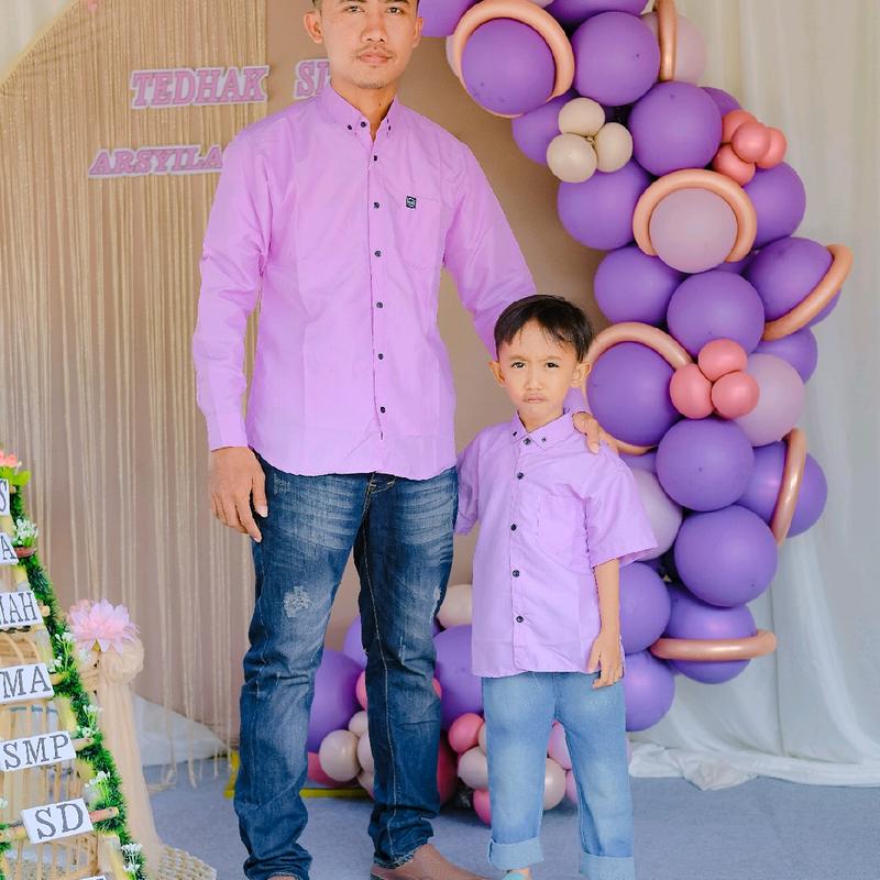 kemeja polos panjang pria V-Neck Katun Polos Hitam Putih Baju Kerah Formal Katun Kancing Simple Kerja Standar 4