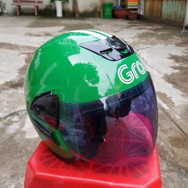 Nón bảo hiểm 3 4 grab xịn