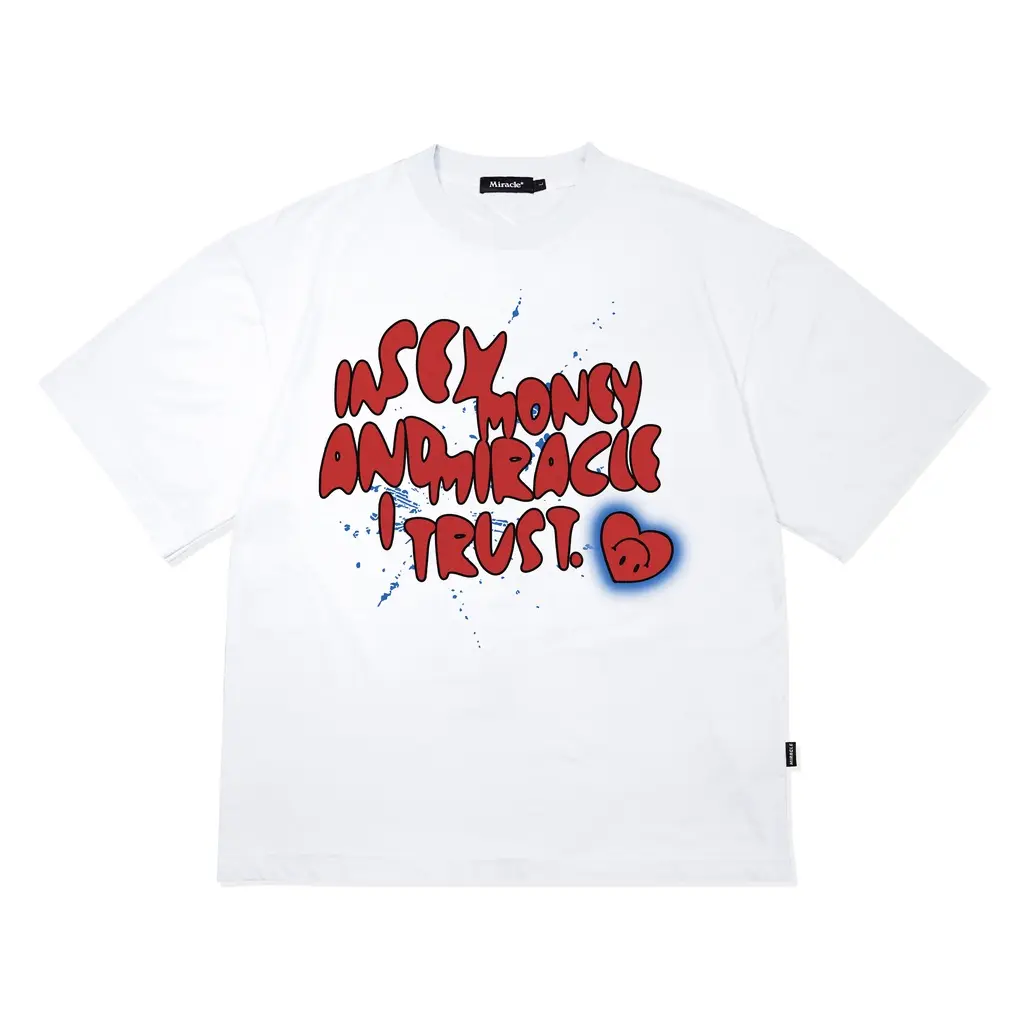 Miracle Mates - Issue White Oversized T Shirt I Kaos Pria/WKaos Distro Unisex Pria/Wanita Atasan Retro Motif  Printing， Casual Simple Fit Nyaman Keren Dewasa Lengan Pendek Keren Premium Street Style Round Neck，100%Cotton T-shirt Gelap Kaos Berwarna Terang