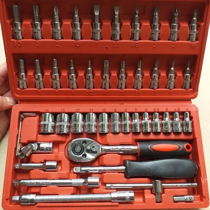 Dụng Cụ Sửa Chữa Đa Năng 46 Chi Tiết-Bộ Tovit Bỏ Túi Nhỏ Gọn Tháo Sửa Điện Thoại Laptop 24 Đầu Kèm Bao Da 1