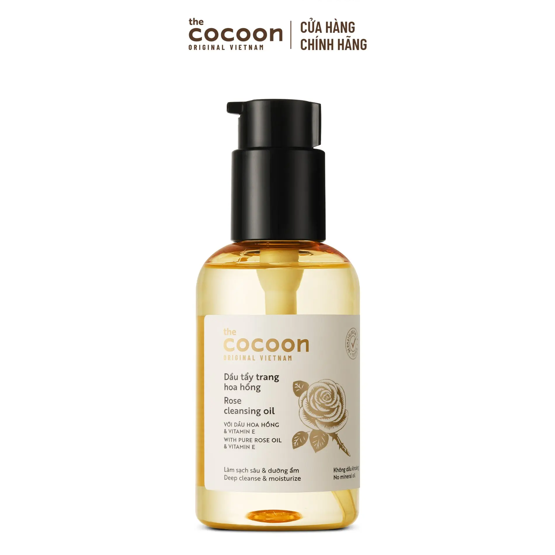 Ảnh đại diện Dầu tẩy trang hoa hồng Cocoon tẩy sạch makeup chuyên nghiệp & dưỡng ẩm 140ml