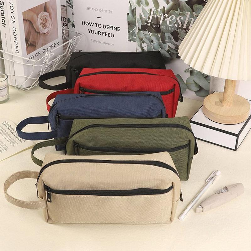 Beg Pen Warna Pepejal, Beg Kain Oxford Kreatif, Kapasiti Besar ...