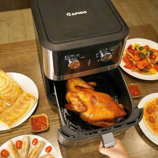 Nồi Chiên Không Dầu Rapido 8L Cao Cấp, Công Nghệ Hiện Đại, Hàng Chính Hãng Bảo Hành Uy Tín 2