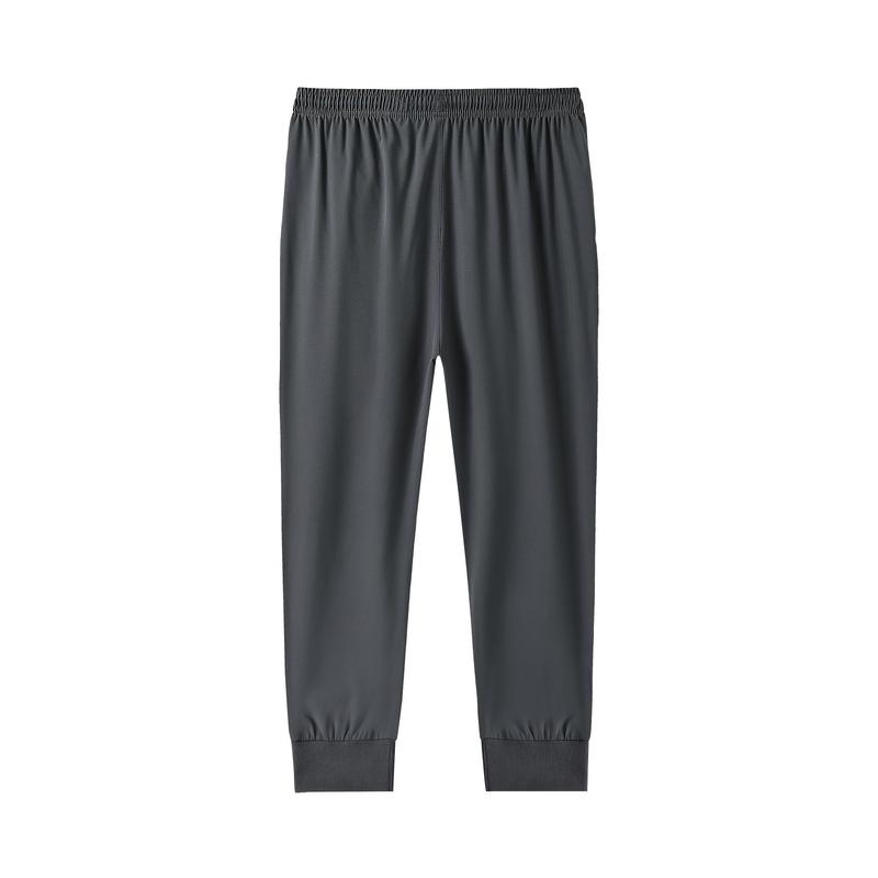 3-Pack Men'S Athletic Joggers, Breathable Polyester Sports Pants with Zipper, Non-Stretch Woven Fabric, Regular Fit, Printed Design for Outdoor Running & Fitness,/Fall Season - 95% Polyester, 5% Elastane 6