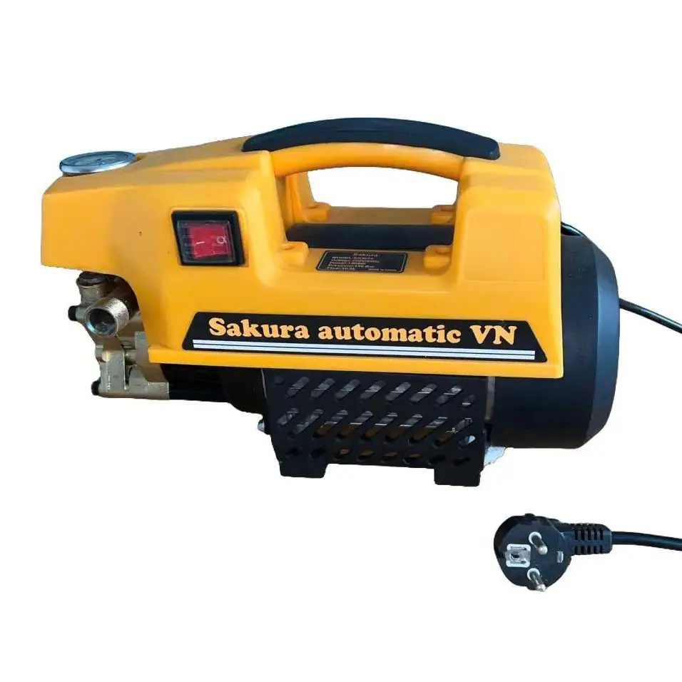 MÁY RỬA XE áp lực cao Sakura 2500w ,máy bơm xịt rửa xe áp lực cao mini +Tặng bình xà phòng