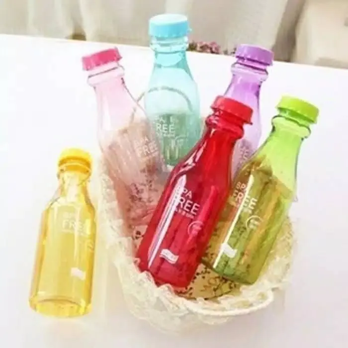 Botol Soda Unik BPA Free Anti tumpah / Water Bottle Bening