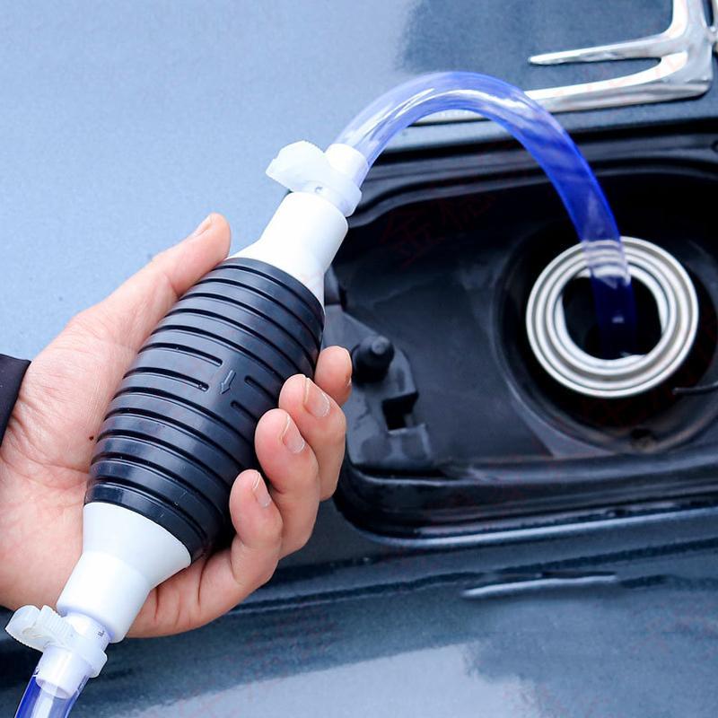 Car Manual Oil Tank Suction Pipe, 1 Set Oil Pump Pipe, Aquarium Fish Tank Siphon Change Pipe, Manual Cleaning Tool, Thickened and Lengthened Water Pump 0