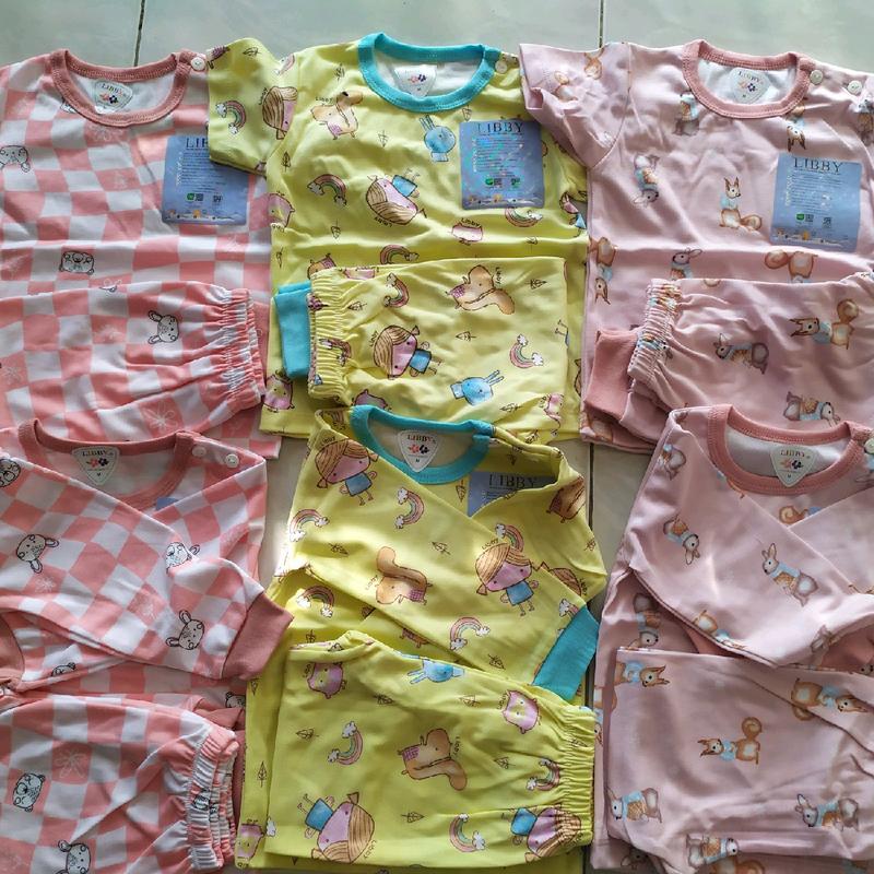 velvet junior & libby mix S, M, L (3 setel) Bayi Balita Cewek Cowok Katun Nyaman Lembut Berpori 2