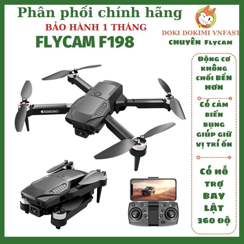 Flycam F198 - động cơ không chổi than bền - cảm biến bụng - Bh1T Drone Chụp Ảnh Đèn Phụ Kiện