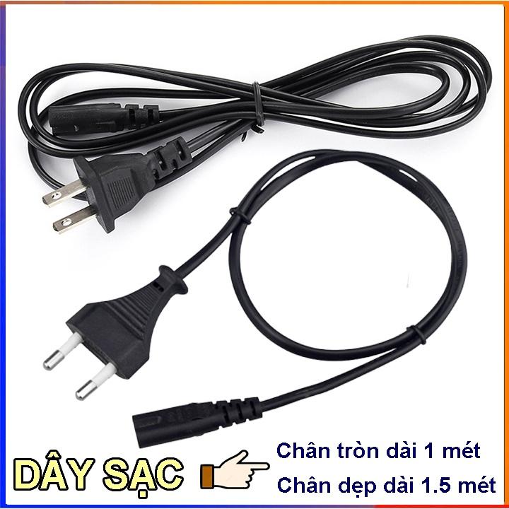 Cáp nguồn, dây sạc đầu chui số 8 đa nắng dùng cho loa kéo, đèn sạc, quạt sạc, máy in nhiệt.... chiều dài 1m đến 1m5 FERADO