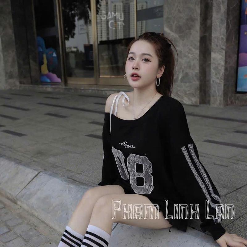 Áo thun nữ lệch vai tay dài số 08 cực xinh (T7.5). 6
