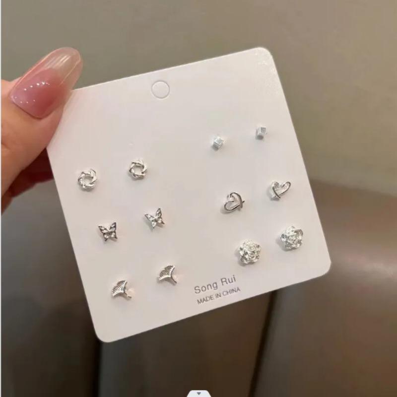 Product Introduction of Small and Versatile Set of Earrings for Women, Simple and New Style Earrings for Women, Trendy and Fashionable Style Earrings 6