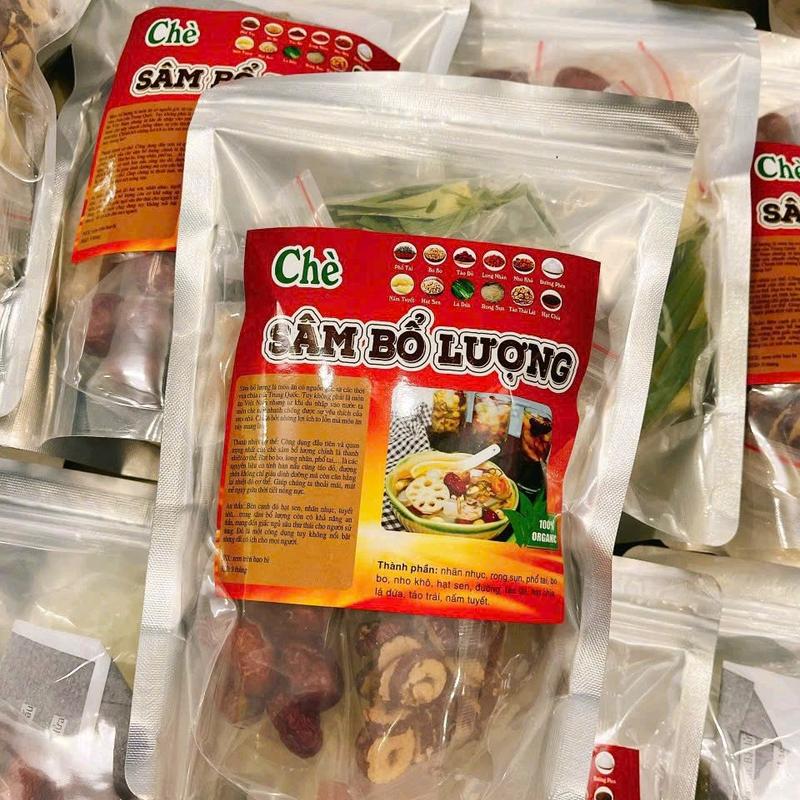 Sâm bổ lượng 1 set 400gr gồm 10 nguyên liệu có sẵn trong 1 set. Sâm bổ lượng thanh mát cơ thể. Chè sâm bổ lượng. 4