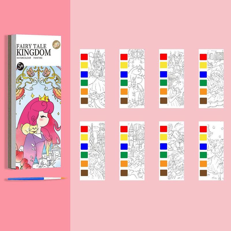 Product Introduction of Children's Note Pad Gouache Doodle Drawing Book Painting Painting Pen Kindergarten A7Y2 27