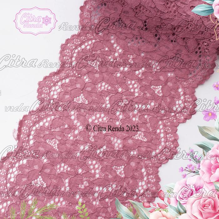 Kolor Renda Promo (Per Meter) RDS431 Renda Stretch / Renda Elastis / Renda Karet ...