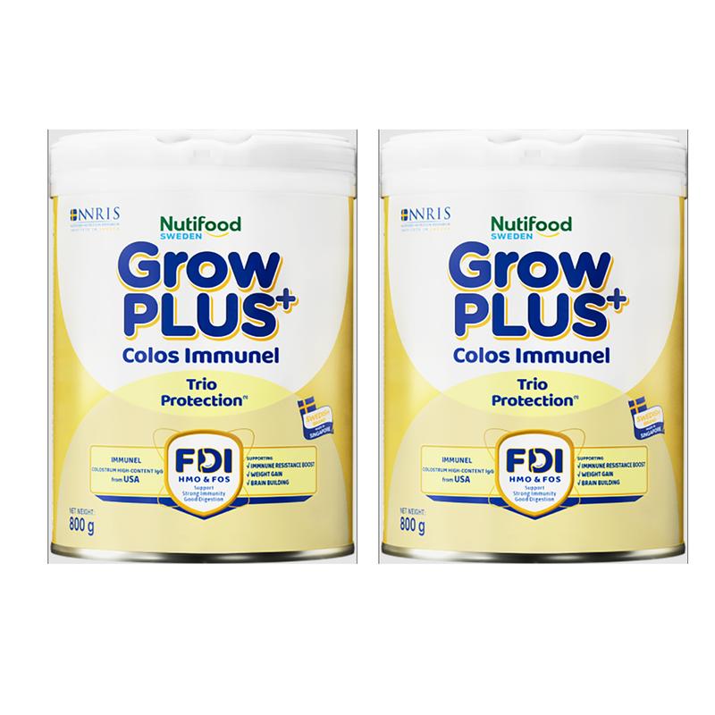 Combo 2 Hộp Sữa Grow Plus Colos Immunel Nutifood 800g