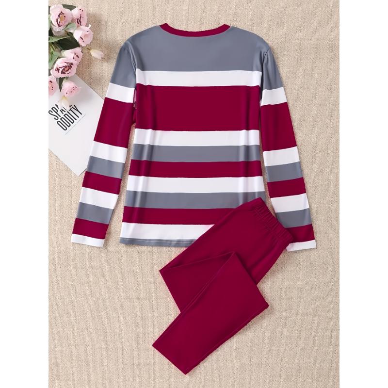 Casual O Neck Long Sleeve Two Pieces(11 Colors) Casual O Neck Long Sleeve Two Pieces(11 Colors)