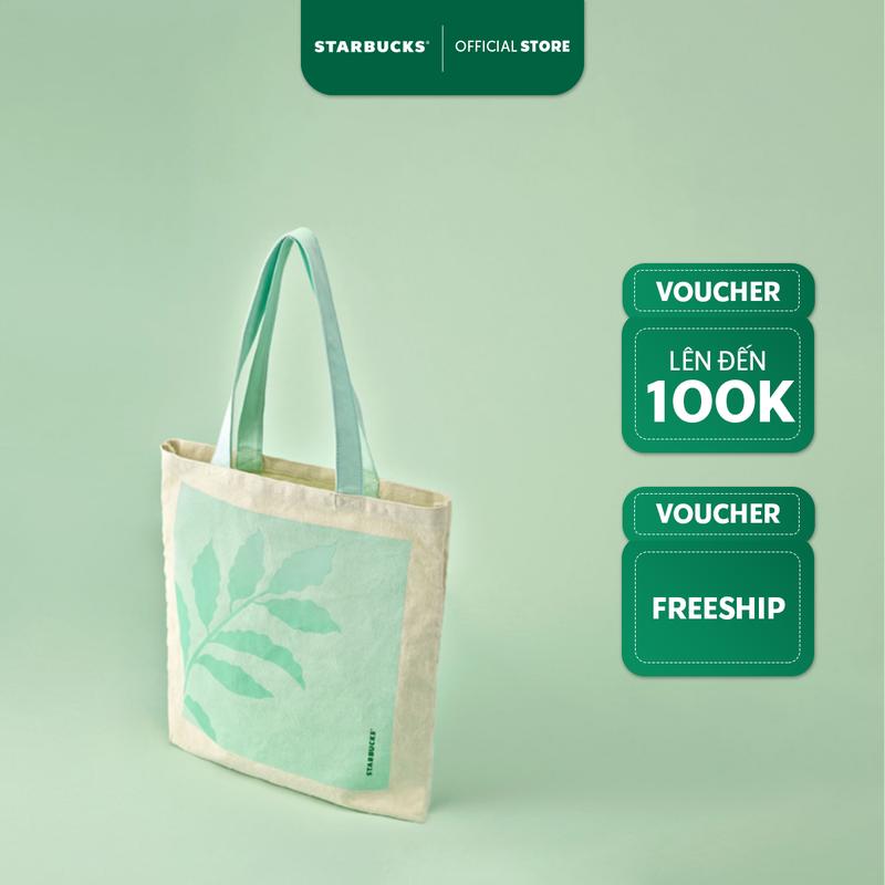 Túi Tote Starbucks New Greens - Hoạ Tiết Hoa