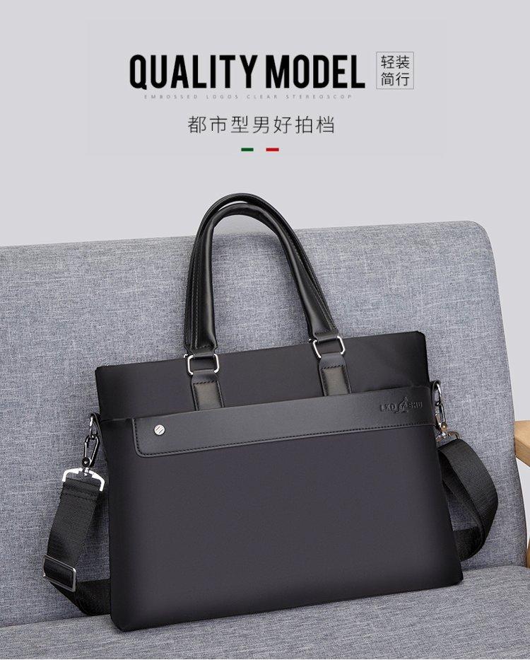 Product Introduction of Zipper Shoulder Bag Free Size Nylon Cloth Shoulder Crossbody Tote for Men 20