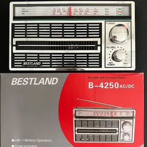 RADIO AC/DC 4250 PORTABLE BESTLAND INTERNATIONAL DESIGN 3 BAND FM / AM / SW ANTIK CLASSIC JADUL