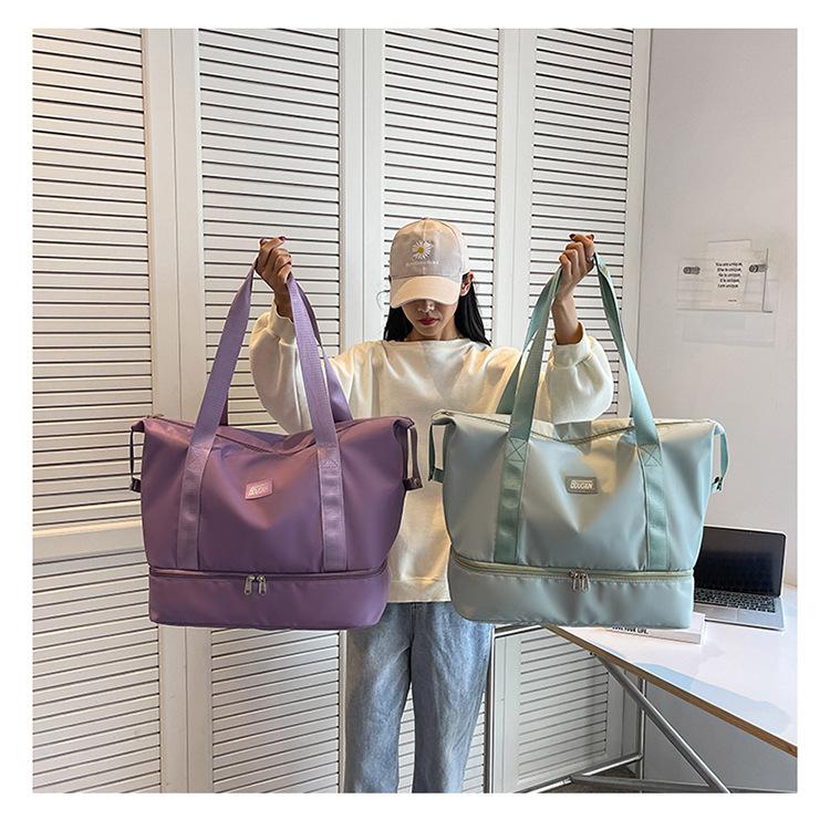 Product Introduction of Sports Workout Travel Handbag, Short Distance Lightweight Water-Proof Bag, Shoe Bag, New Portable Trolley Case, Large-Capacity Luggage Bag, Storage Gym Bag 12