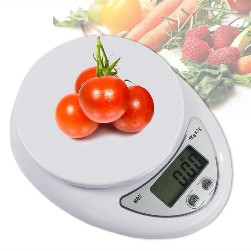 Cân tiểu ly điện tử cân mini từ 1-5 kg tặng kèm pin làm bánh làm đồ ăn cân tiêu ly nhà bếp