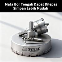 Gambar FEIBAO Mata Bor Pelubang Logam TCT 16mm–100mm Hole Saw Besi Aluminium Tajam Tahan Aus untuk Perkakas - 17.5mm dari feibaotoolsjakarta Kota Administrasi Jakarta Utara 4 Tokopedia
