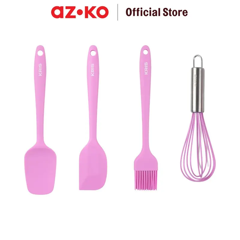 AZKO Kris Set 4 Pcs Alat Masak Kue - Ungu Muda 0
