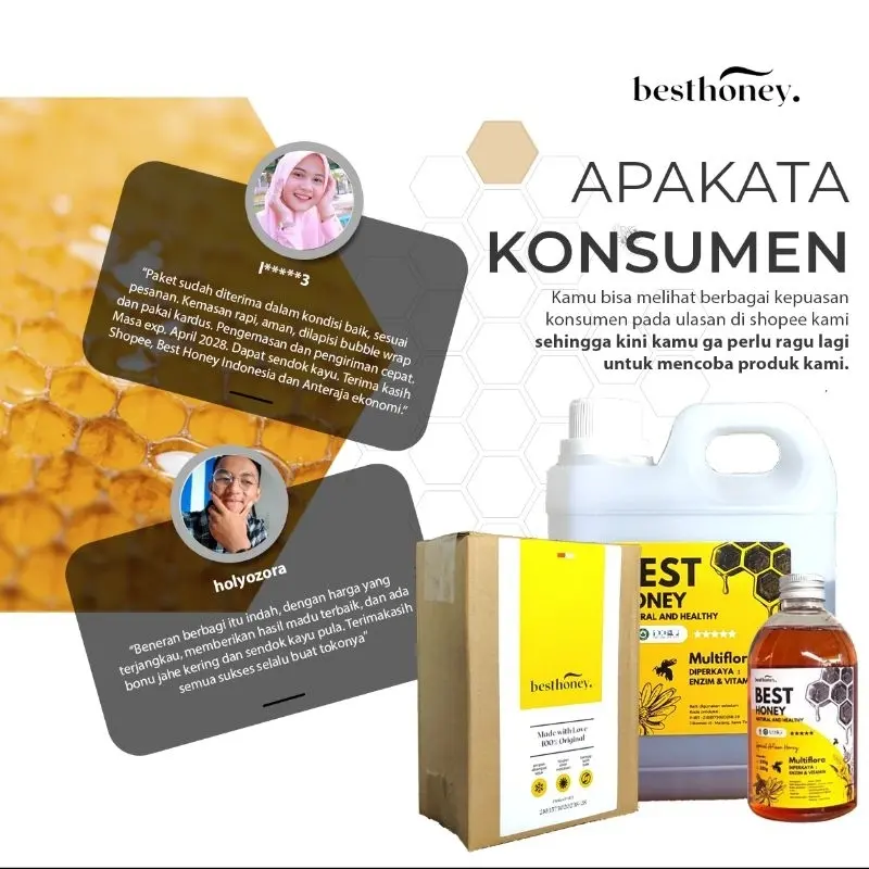 Best Honey - Madu Asli Madu Multiflora Original - 1kg 3