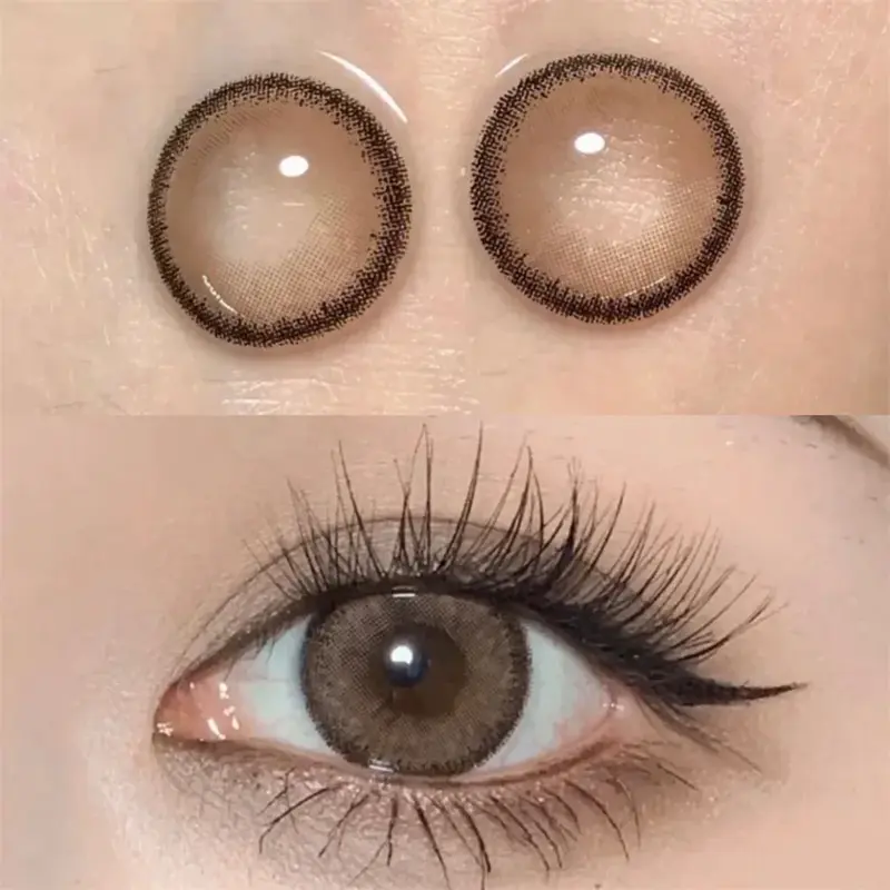 [Cod] 3 items combination pack (1 normal softlens 14. 20mm-14. 50mm + 60ml contact lens wash water + softlens case) 1