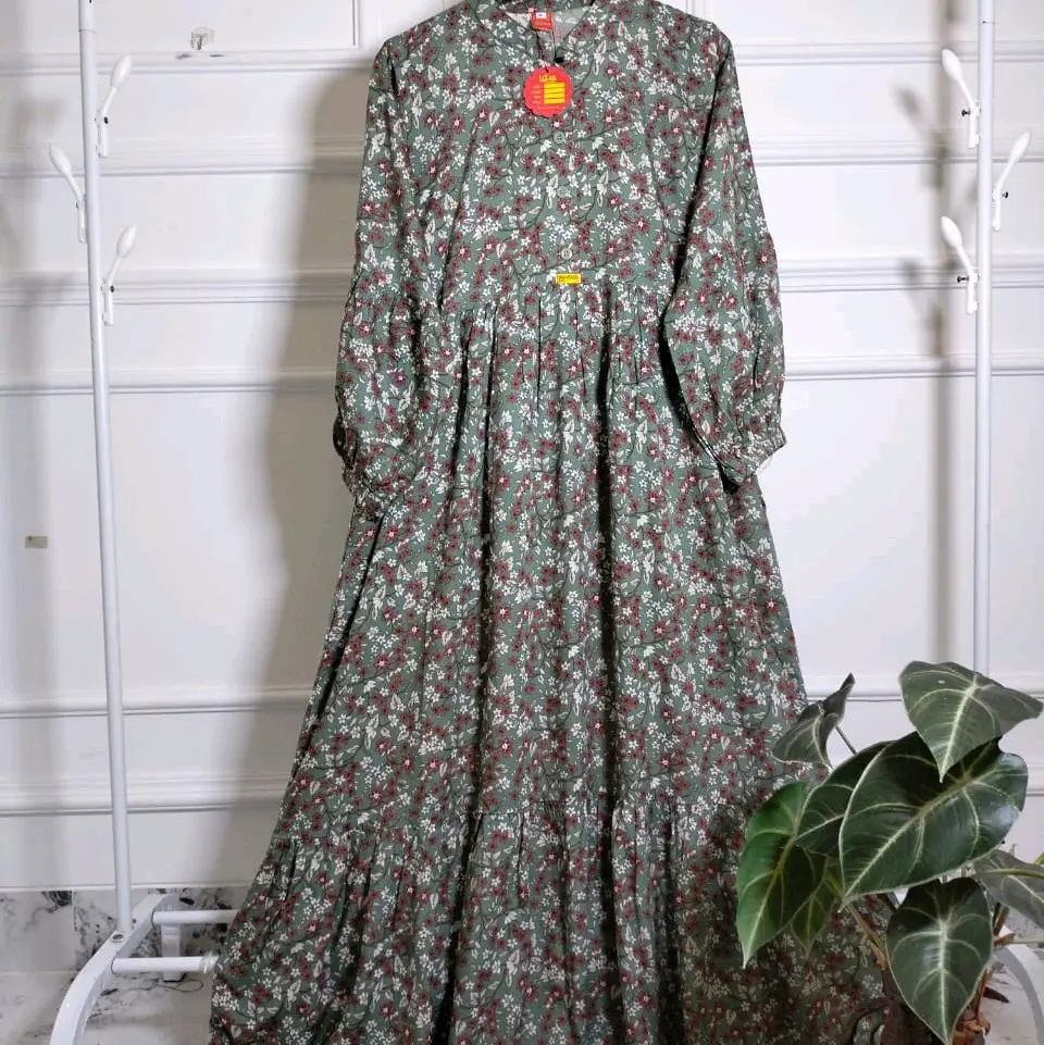 GAMIS RAYON MODEL BARU PREMIUM MOTIF