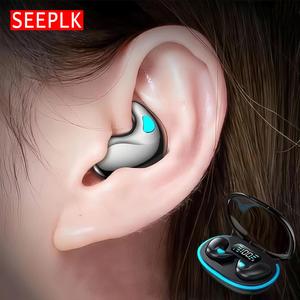 SEEPLK X55 Diseño intraural Inalámbrico, Auriculares impermeables con estuche de carga, Auriculares con cancelación de ruido para deportes, juegos, correr, trabajar, audio