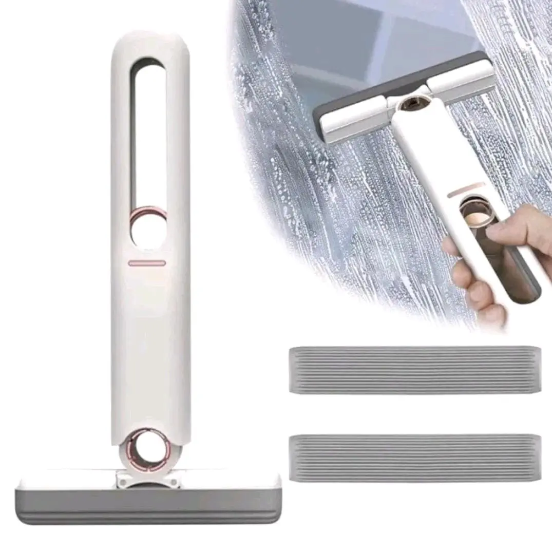 Mini mop / Alat pel mini portable lipat 2in1 bahan premium (non box) Pembersih