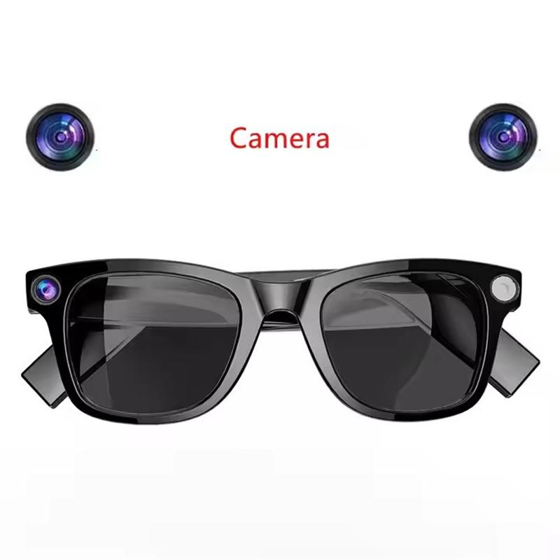 Fashion Smart AI Glasses 2000Wpixel HD Camera Photo Video Voice E02 Bluetooth Call Headset Glasses Wireless Music Earphones - Image 3