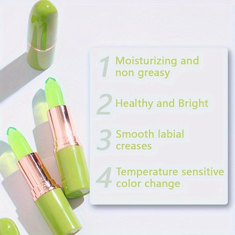 Product Introduction of Son Môi Nha Đam Dưỡng Ẩm, Son Dưỡng Môi Đổi Màu Nhiệt Độ Ma Thuật, Son Bóng Bổ Dưỡng Lâu Trôi, Mỹ Phẩm Chăm Sóc Môi Hàng Ngày 1