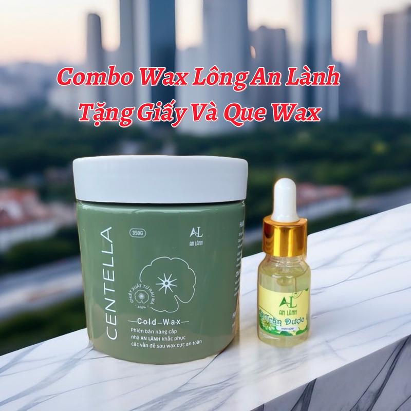 Combo Sáp Wax Lông và Mỡ Trăn An Lành 5ml Tặng Kèm Giấy Và Que . #wax#waxlong
