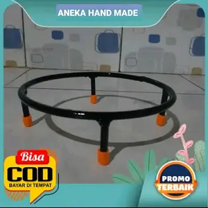 ANEKA HAND MADE Tatakan Wajan Panas Besi Beton Berkualitas Tinggi 5cm Praktis & Mudah Dibersihkan Cocok Untuk Setelah Menggunakan Minyak Tidak Tumpah