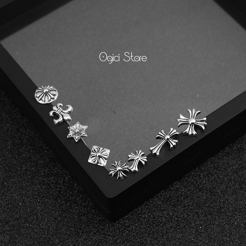 Khuyên tai nam nữ thời trang, Bông tai nam Chrome Hearts, Cá tính, Unisex, 1 Chiếc Nam Châm