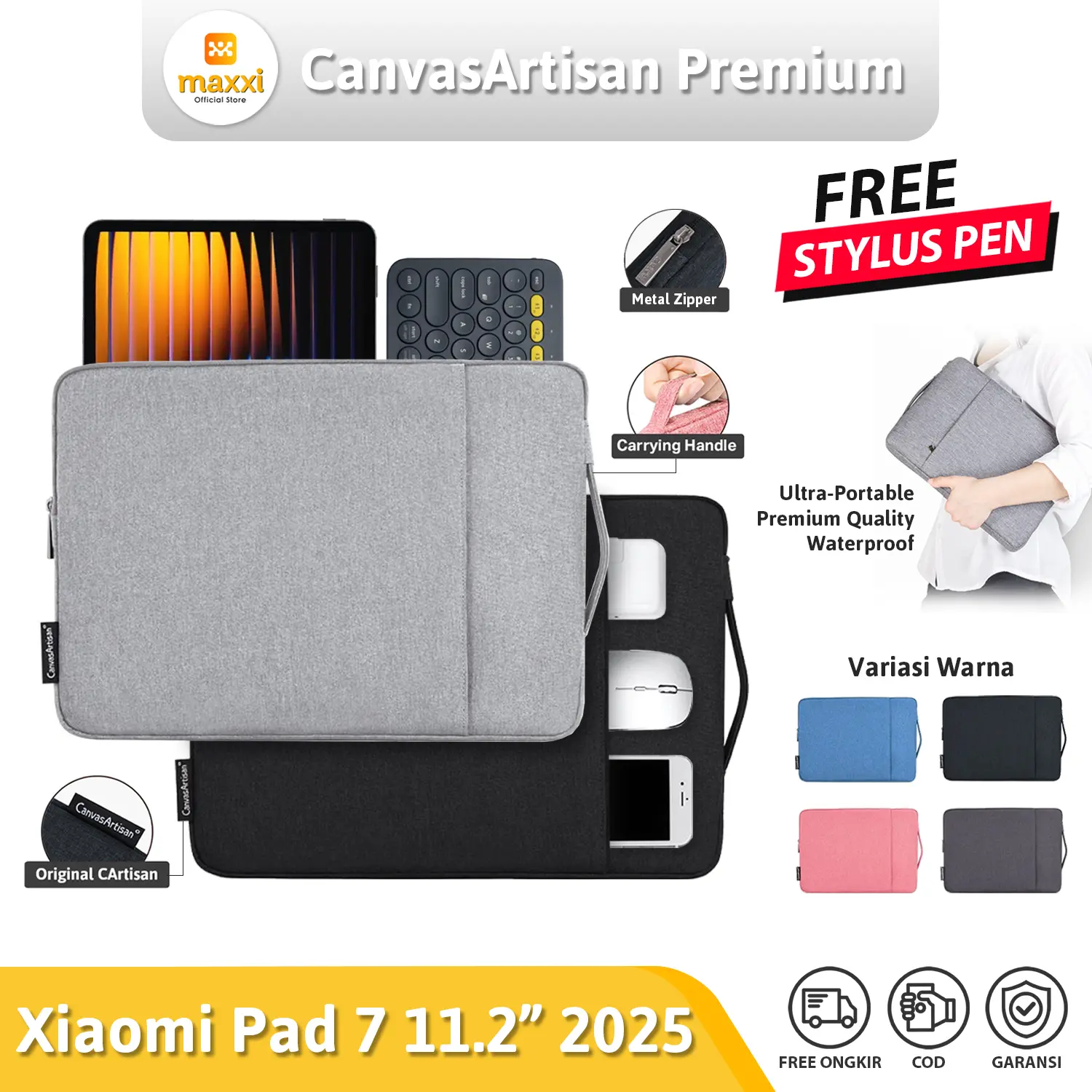 Sleeve Bag For Xiaomi Pad 7 MiPad 7 Pro 11.2" 2025 11,2 Inch WiFi Tas Tablet Case Soft Casing Cover Handbag Jinjing Portable Kesing Pelindung